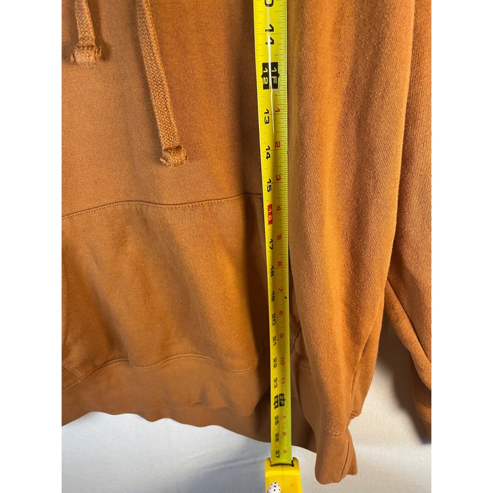 Ariat Real Women Large Rust Orange Cow Print Logo Hoodie Pullover Western L - Picture 7 of 10